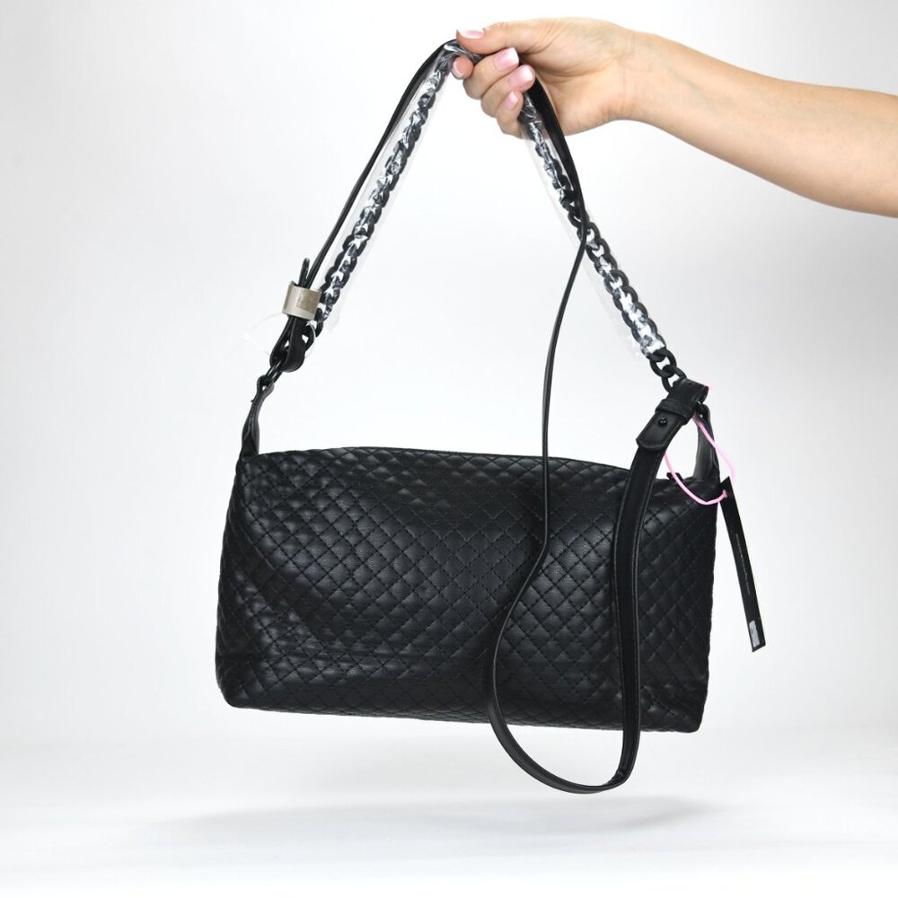 Like Dreams Morgan Baguette Shoulder Crossbody Bag - Black